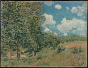 ベルサイユからサンジェルマンへの道 作： Alfred Sisley